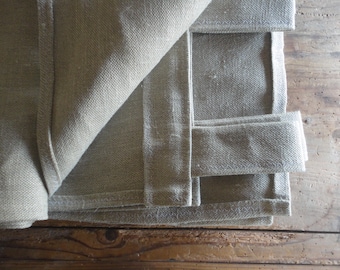 Panel de cortina de cáñamo hecho a mano, tela rústica natural, hecho a pedido