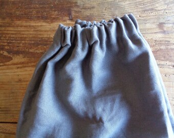 very heavy linen skirt // elastic waist, available in different colors, made to order