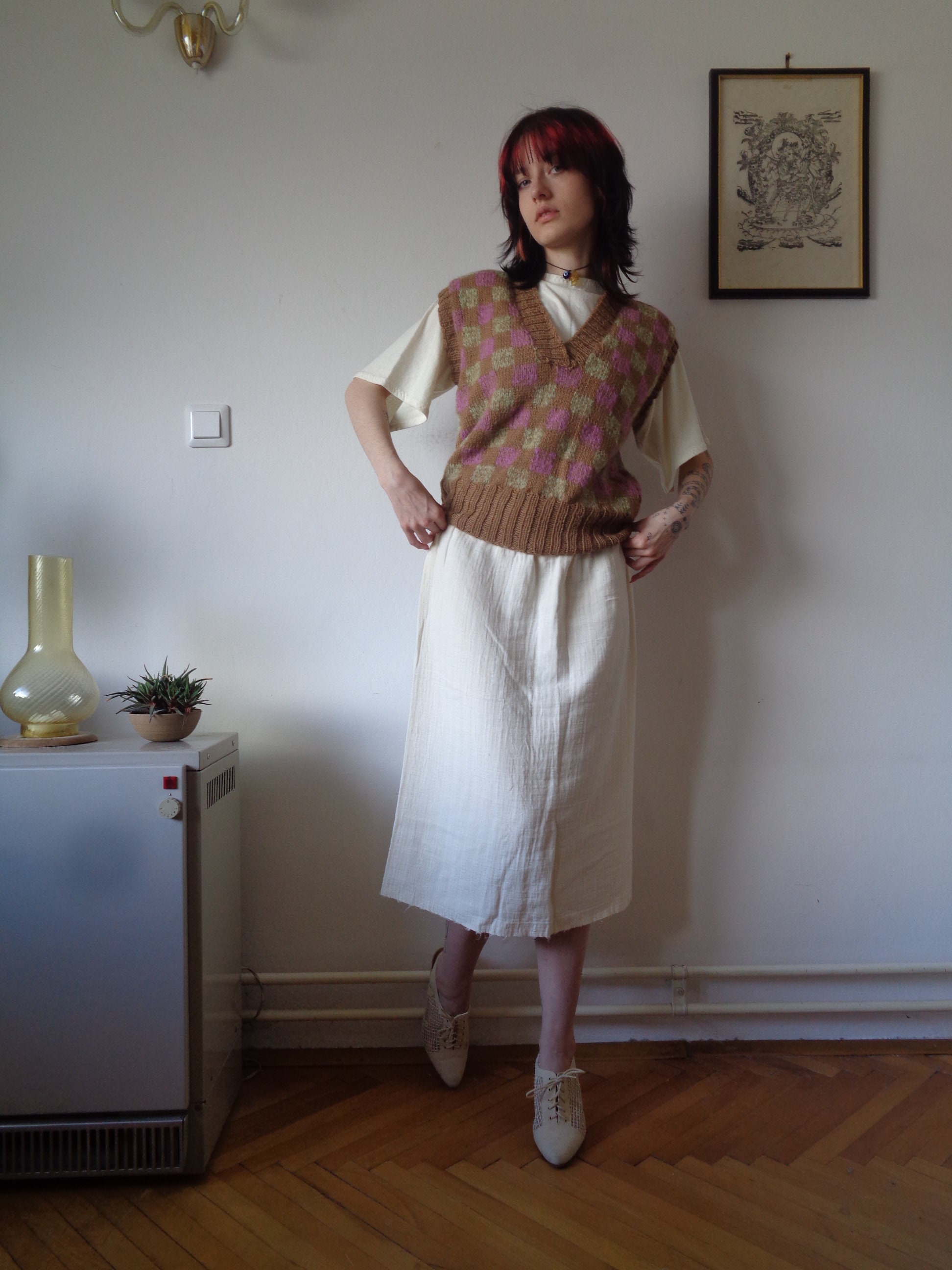 Elastic waist gauze skirt hot sale