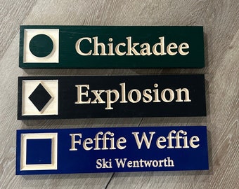 Personalized Ski Sign