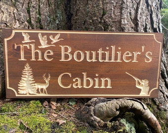 Custom Cabin Sign