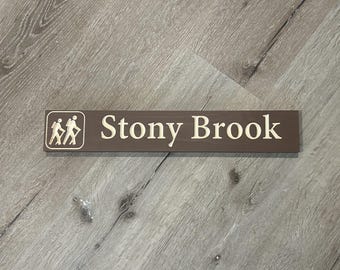 Custom Two Hiker Trail Sign