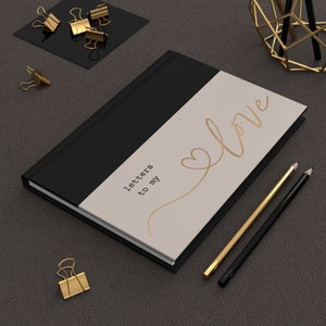 Diario Cartas a Mi Amor; Regalo único de compromiso, boda o aniversario; Cuaderno de tapa dura para parejas y relaciones
