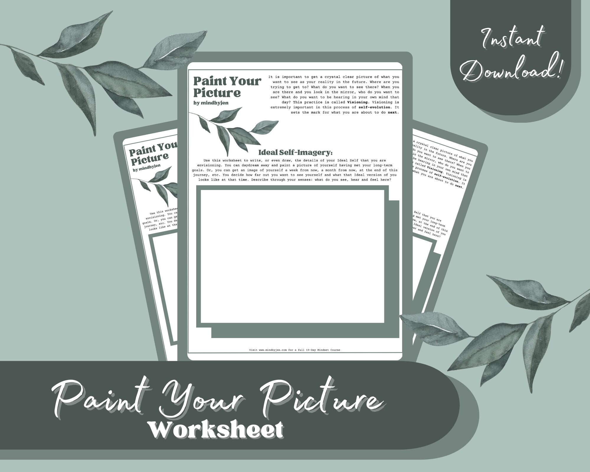 Paint Your Picture Worksheet Etsy
