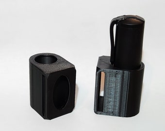 2x POM Pepper Spray Belt Loop Holster Clip Tactical Heavy Duty Polymer POM OC Concealable Mount