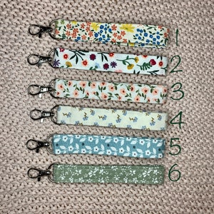 Fabric keychain, various beautiful patterns image 1