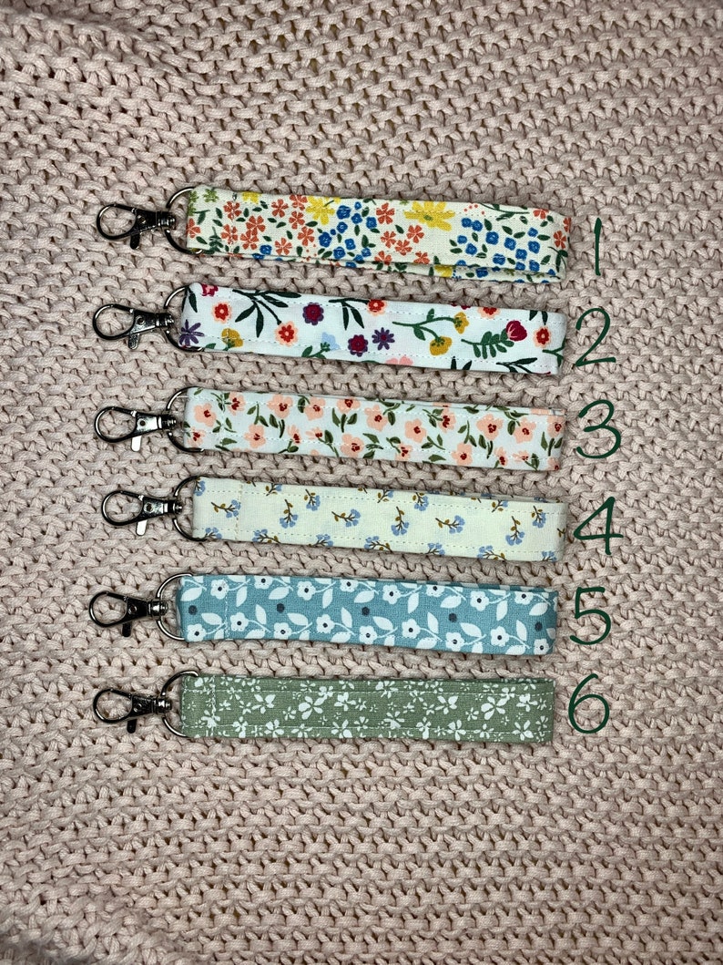 Fabric keychain, various beautiful patterns image 1