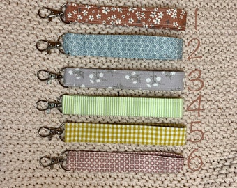 Fabric keychain, various beautiful patterns