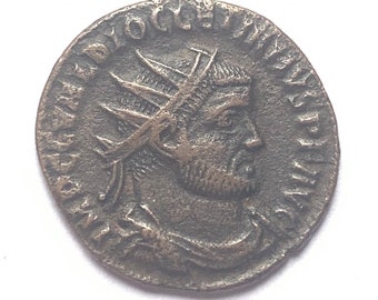 Diocletianus en Follis. Straal. Heraclea.