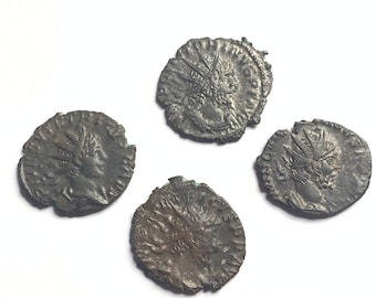 Prachtig gemengd authentiek kavel bestaande uit Antoniniani, Victorinus, Tetricus I en Tetricus II