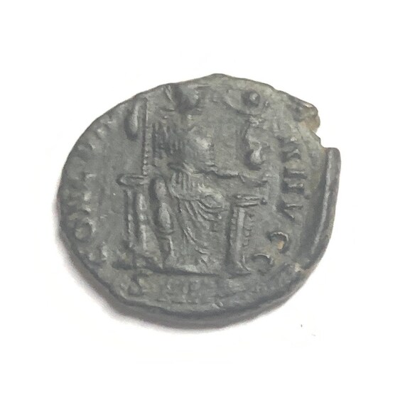 Pièce De Monnaie Ancienne Empire Romain - Théodose Ier (379-395 Ap. J.-C.), Bronze Non Nettoyé