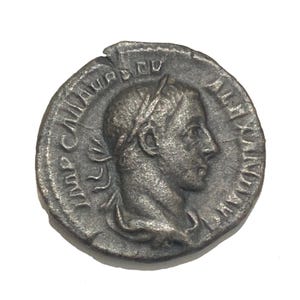 Authentic Severus Alexander denario, 222-235
