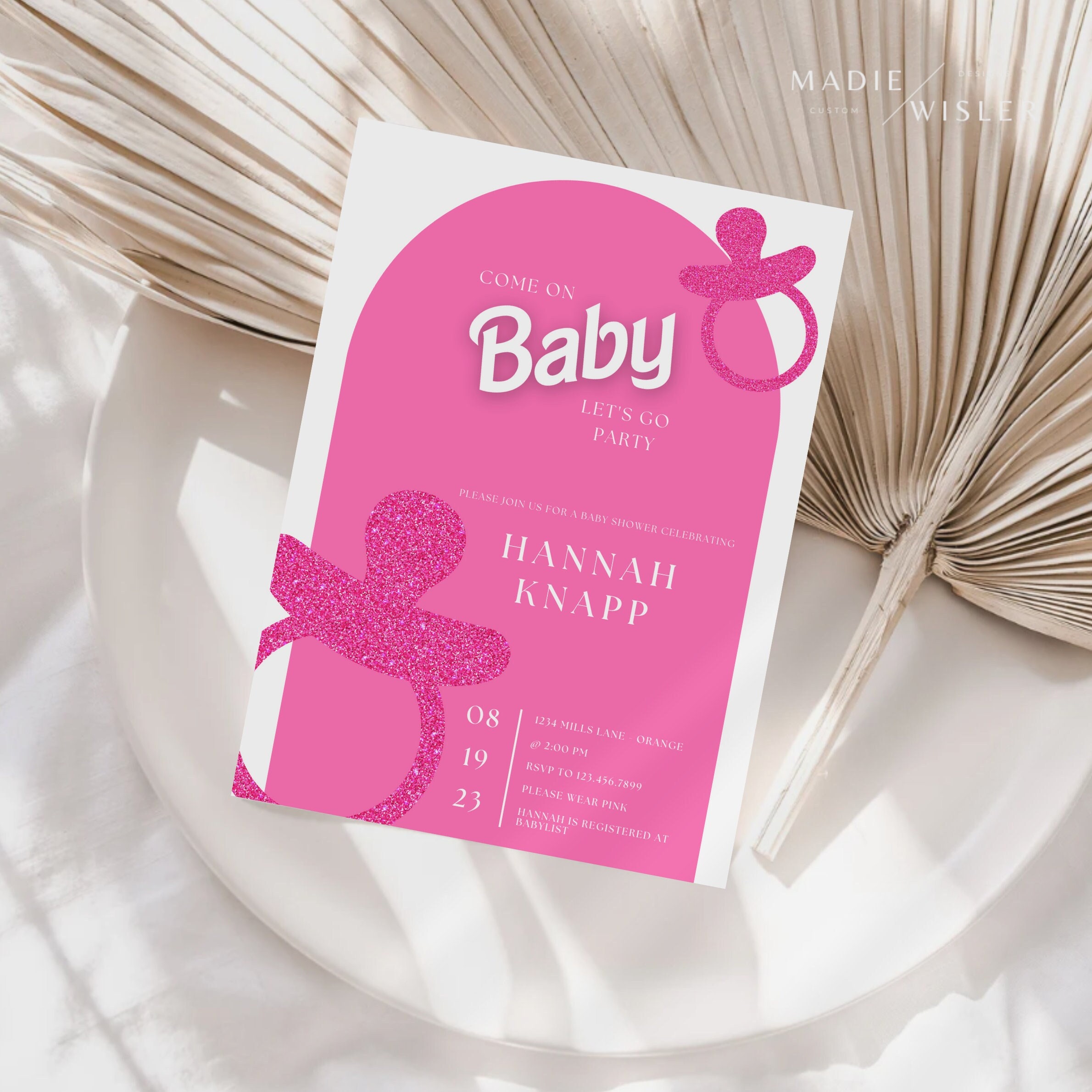 Barbie Baby Shower Invitation Come on Baby Let's Go - Etsy