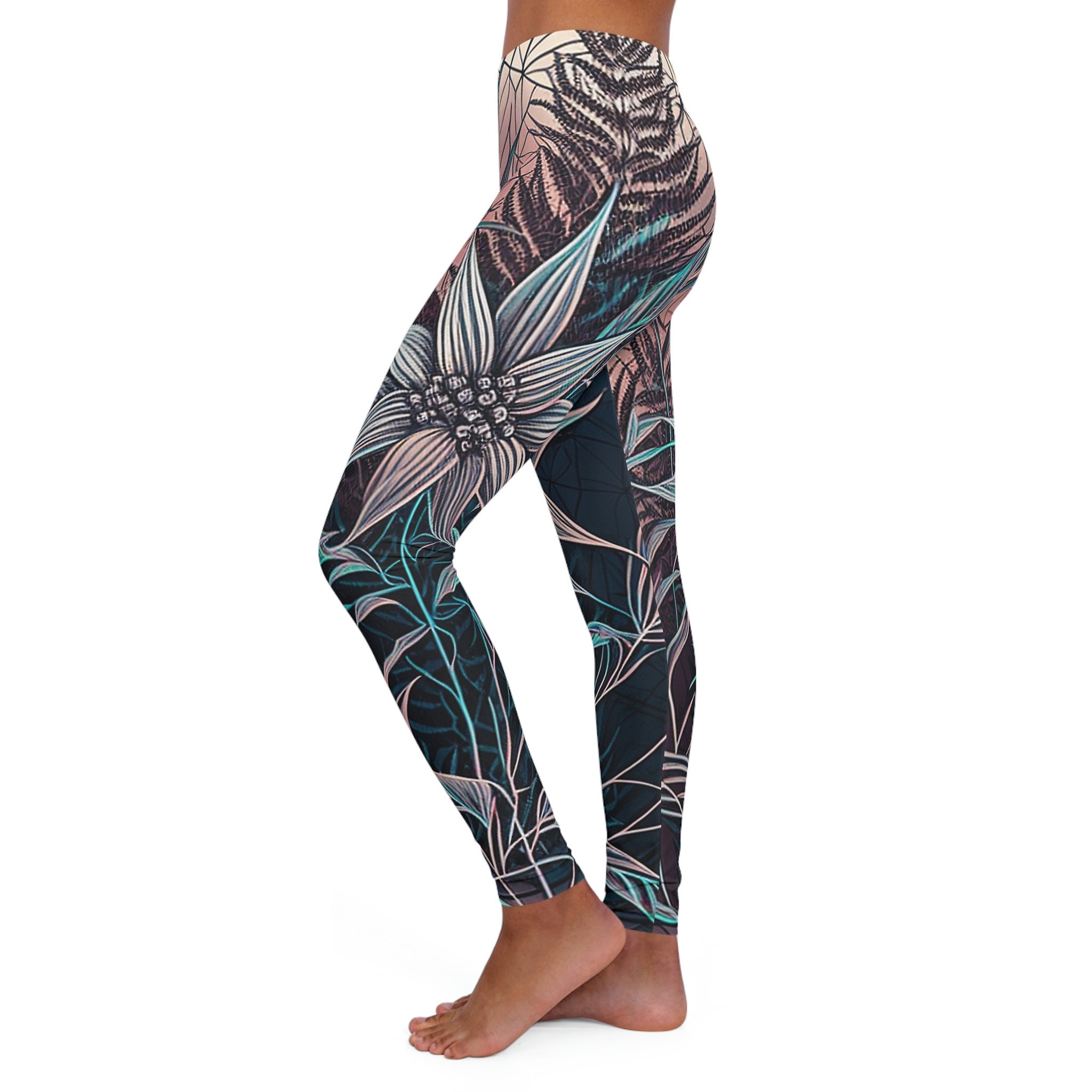 Floral Leggings, Boho Leggings, Yoga Leggings, Nature Leggings sold by  Gary Carr, SKU 42765901