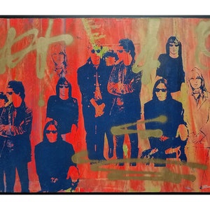 Bobby Kareem Hill Velvet Underground Original Art Mixed Media Screenprint | African American Art | Black Art | NYC Art | Unframed Art