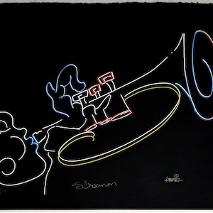 Jeffrey Glenn Reese Scream On Signed & Numbered Serigraph Limited to 300 | African American Art | Black Art | Jazz Music Art | Unframed Art