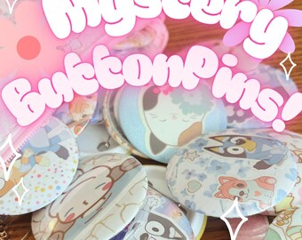 Mystery Handmade Button Pins!!