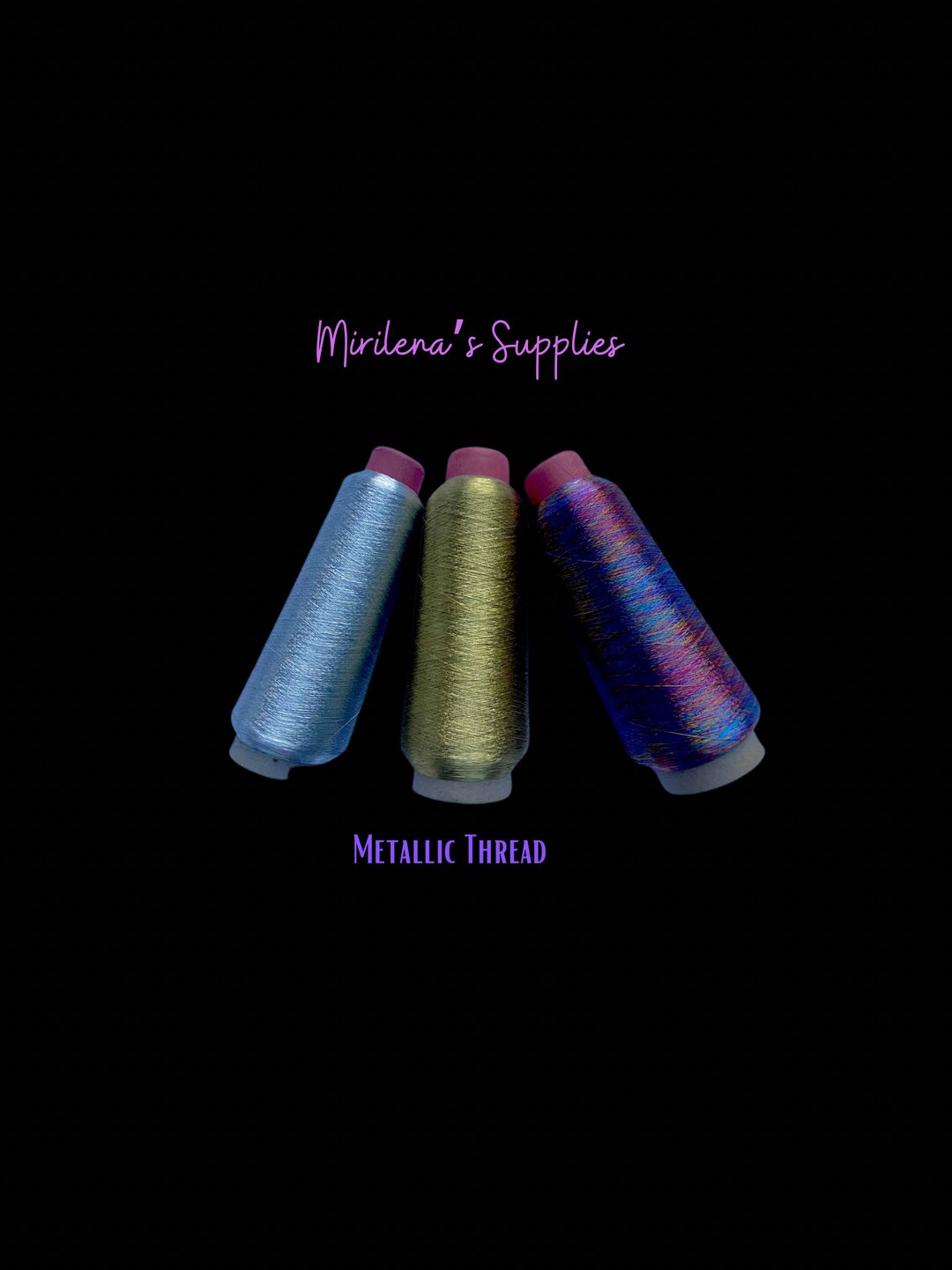 Metallic Embroidery Thread Spool Etsy