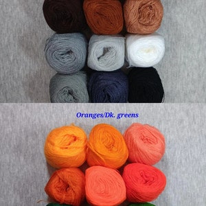 3 String Embroidery Yarn, Acrylan, 12 on tone colors, 15gr each