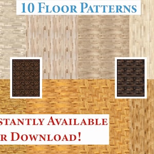 10 Printable Dollhouse Floor Patterns Digital Download 1 12 Scale Birch Floor Miniature Dollhouse Seamless Patterns Aesthetic Flooring
