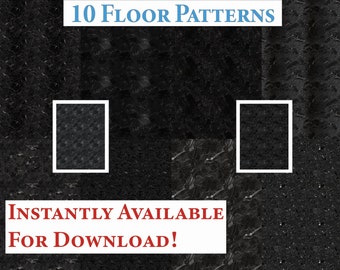 10 Printable Dollhouse Floor Patterns Digital Download 1 12 Scale Black Granite Tile Miniature Dollhouse Seamless Aesthetic Countertops