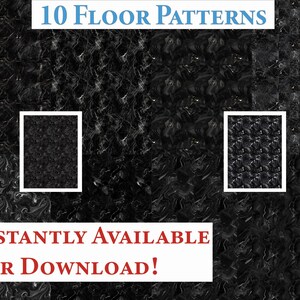 10 Printable Dollhouse Floor Patterns Digital Download 1 12 Scale Black Marble Tile Miniature Dollhouse Seamless Aesthetic Countertops