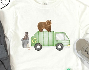 Toddler Garbage Truck T-Shirt, Kids Garbage Truck T Shirt, Toddler Garbage Truck T Shirt, Infant Garbage Truck Tee, Garbage Truck T-Shirt