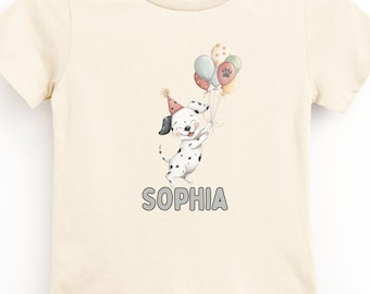 Personalized Toddler Puppy Dog Birthday Tee, Kids Let's Pawty Shirt, Kid Dog Birthday Tee, Let's Paw-ty Birthday Shirt, Bad TWO The Bone Tee