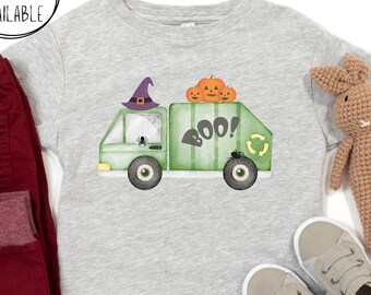 Toddler Halloween Trash Truck T Shirt, Kids Halloween Shirt, Toddler Halloween Shirt, Kids Trash Truck Tee, Toddler Trash Truck Shirt