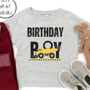 Toddler Construction Birthday T-Shirt, Kids Construction Birthday Shirt, Toddler Birthday Boy Tee, Dump Truck Birthday Tee, Dirty 3rd-y Tee