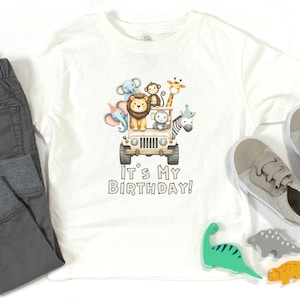 Zoo Safari Birthday Toddler Tee, Animal Party T-Shirt, Toddler Birthday Tee, Party Animals Birthday Shirt, Kids Zoo Birthday Tee, Wild Shirt