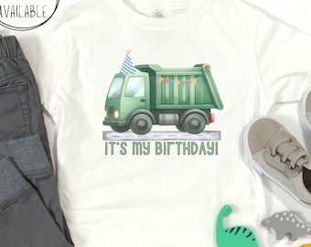 Toddler Garbage Truck Birthday T-Shirt, Kids Garbage Truck Birthday Tee, Baby Garbage Truck Tee, Trash Bash Birthday Tee, Trash Day Tee