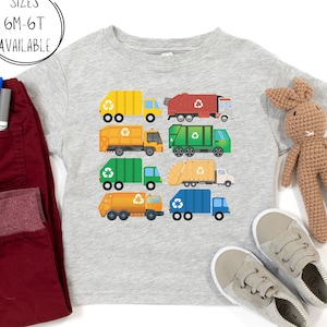 Garbage Recycling Trash Truck Kid Boy Toddler Gift T Shirt Garbage Recycling Trash Truck Kid Boy Toddler Gift T Shirt
