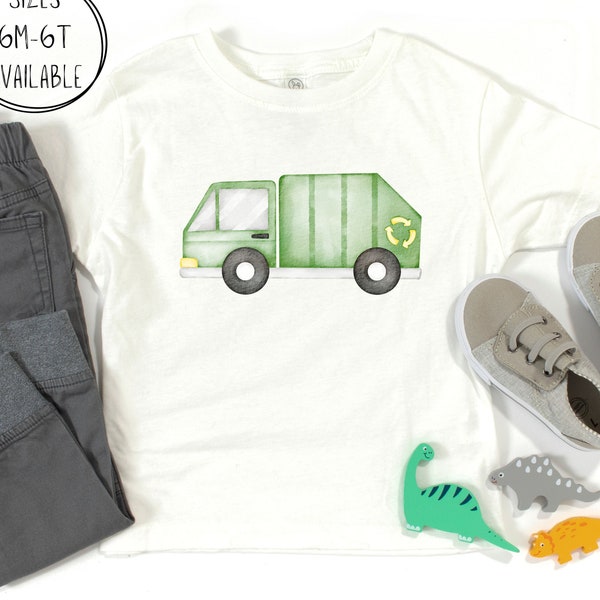 Toddler Garbage Truck T-Shirt, Kids Garbage Truck Tee, Boys Trash Day Tee, Girls Garbage Truck Shirt, Trash Bash Tee, Trash Day T-Shirt