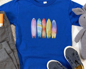 Retro Surf Van Toddler Tee, Kids Surf T-Shirt, Beach Vibes Tee, Summer Vacation Shirt, Toddler Boy Tee, Toddler Gift, Summer Beach Tee