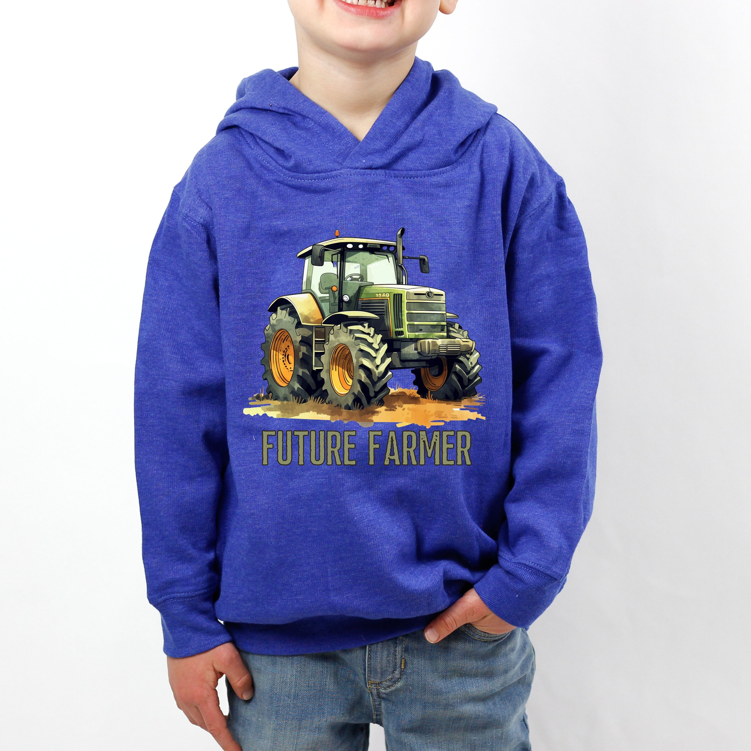Boys tractor hoodie sales