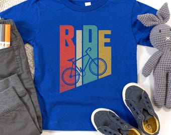 Toddler Bicycle Short Sleeve T-Shirt, Kids Bicycle Shirt, Retro Bicycle Tee, Toddler Bike Tee, Kids Graphic Tee, Toddler Boy Gift, Bike Gift