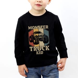 Toddler Monster Truck Long Sleeve Tee: Monster Truck Kid, Kids Monster Truck Shirt, Monster Truck Tee, Boys Truck Shirt, Monster Truck Gift