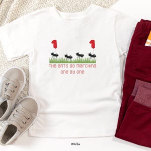 The Ants Go Marching One By One Birthday Shirt, The Ants Go Marching Tee, The Ants Go Marching 1st Birthday Shirt, First Birthday Tee