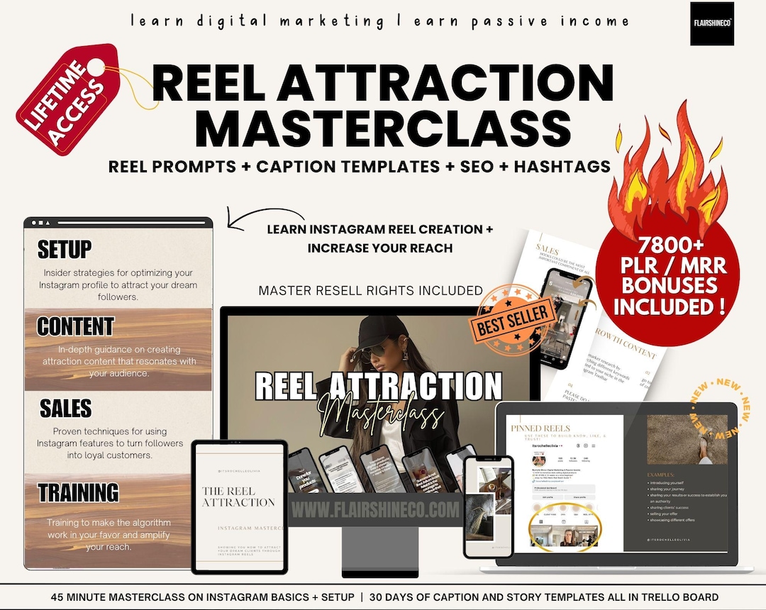 The Reel Attraction Course With Master Resell Rights Done for You Mini ...