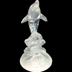 Vintage Cristal D&#39;Arques &quot;Dolphin&quot; Lead Crystal / France