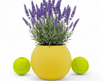 Padel Tennis Ball Planter | Sports Home Decor | Unique Sports Gift