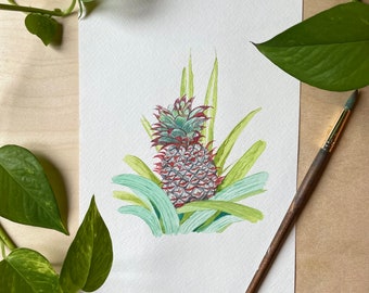 Titled: Keep Her Wild | Watercolour Original | Botanical | Cindy Chiang Art