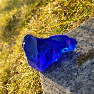 Sapphire Andara crystal, clarity, self-confidence, unique piece, approx. 50g