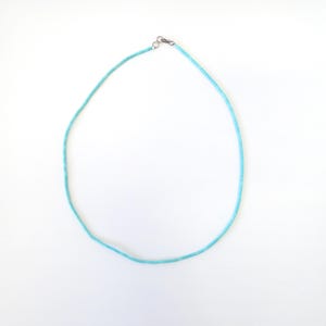 Vintage Turquoise Heishi Bead Necklace. Southwest Native American Necklace