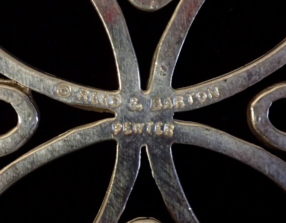 Vintage Reed and Barton Celtic Cross pendant/orna… - image 4