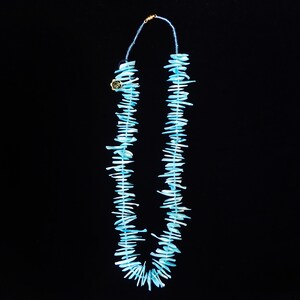Vintage Turquoise Colored Mother of Pearl Necklace.