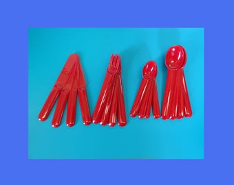 Vintage Bodum Plastic Flatware/Cutlery 16 Piece Set