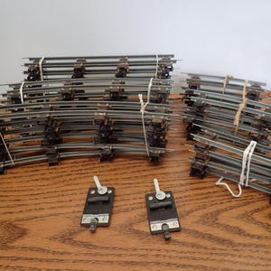 Vintage American Flyer S Gauge Train Tracks. 35 pieces.