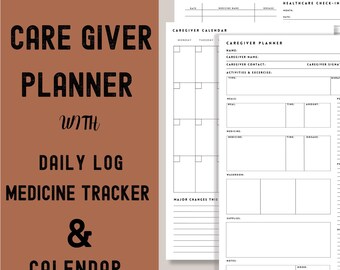 Printable Caregiver Planner: Daily Log & Checklist (PDF)